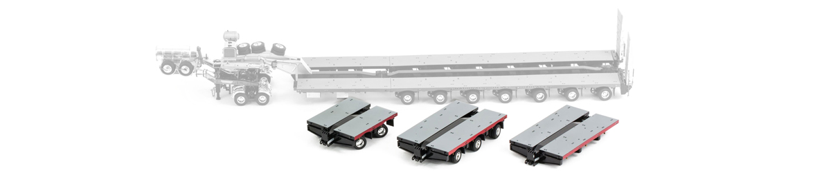 1:50 diecast scale model of Drake Steerable Low Loader Trailer Accessory Kit in NHH Livery